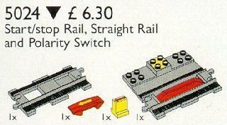 LEGO Produktset 5024-1 - Duplo Start / Stop Rail, Single Rail, Change of Direction Switch