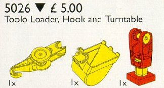 LEGO Produktset 5026-1 - Toolo Loader, Hook and Turntable