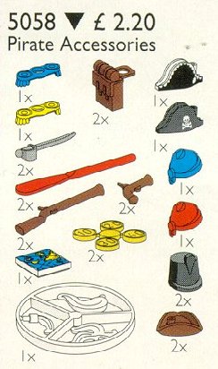 LEGO Produktset 5058-1 - Pirate Accessories