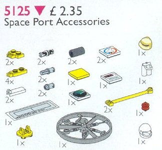 LEGO Produktset 5125-1 - Space Port Accessories (Launch Command Accessories)