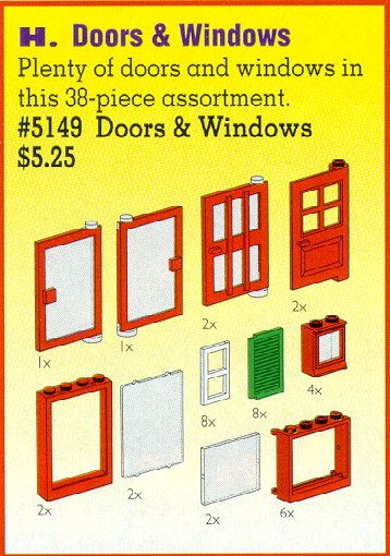 LEGO Produktset 5149-1 - Doors and Windows