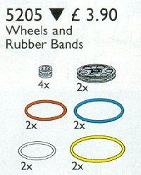 LEGO Produktset 5205-1 - Technic Wheels and Rubber Bands
