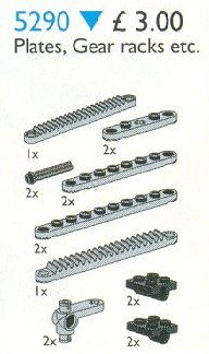 LEGO Produktset 5290-1 - Plates, Gear Racks