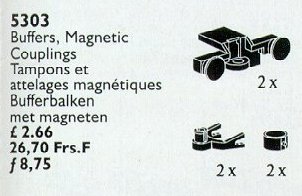 LEGO Produktset 5303-1 - Buffers and Magnetic Couplings