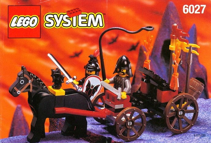 LEGO Produktset 6027-1 -  System Burg 6027 Steinschleuder-Fuhrwerk