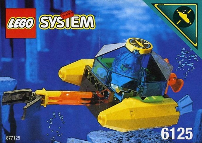 LEGO Produktset 6125-1 -  System Aquanauts 6125 Aquanaut Minitauchboot