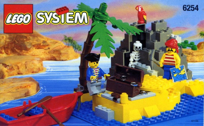 LEGO Produktset 6254-1 -  System Piraten 6254 Schatzinsel