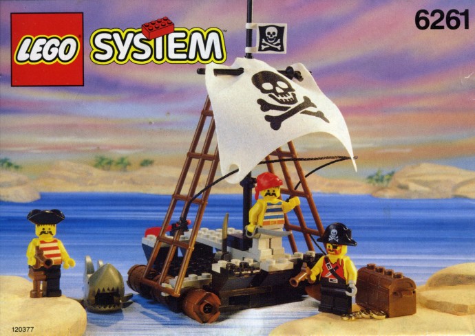 LEGO Produktset 6261-1 -  System Piraten 6261 Piratenfloß