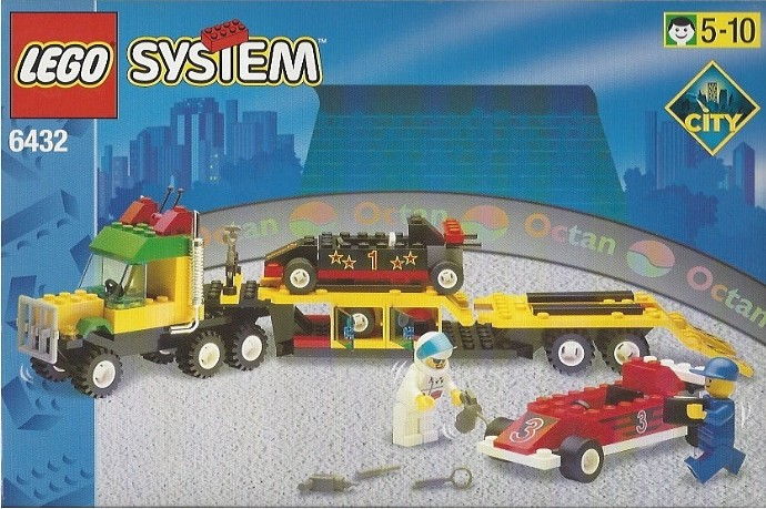 LEGO Produktset 6432-1 -  System City 6432 Rennwagen Transporter