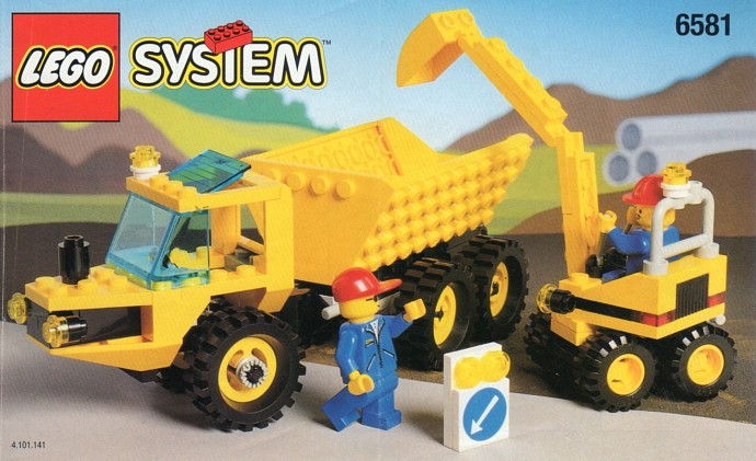 LEGO Produktset 6581-1 -  System Fahrzeuge 6581 Schwerer Muldenkipper