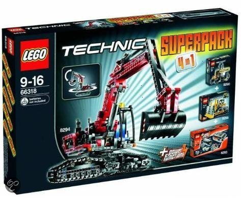 LEGO Produktset 66318-1 -  Technik 66318 Superpack 4 in 1 mit 8294 Raupenbag