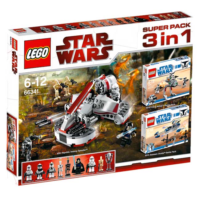 LEGO Produktset 66341-1 -  Star Wars 66341 - 3 in 1 Super Set - inkl. 8014 8