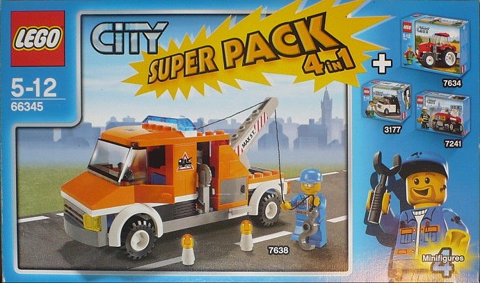 LEGO Produktset 66345-1 - City Super Pack 4 in 1