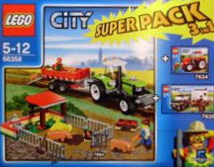 LEGO Produktset 66358-1 -  City 66358 Super Pack Bauernhof