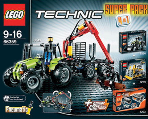 LEGO Produktset 66359-1 -  Technik 66359 Superpack 4 in 1 (8049+8260+8259+Mo