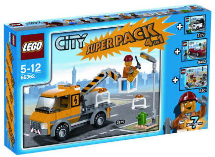 LEGO Produktset 66362-1 - City Super Pack 4 in 1
