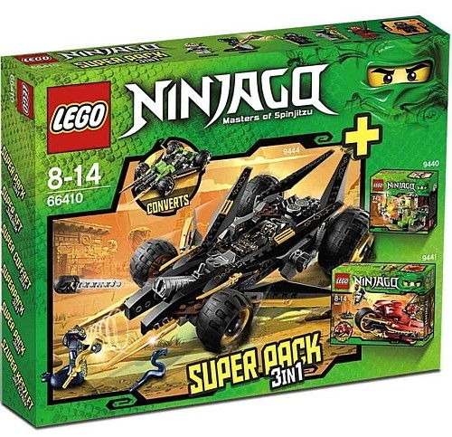 LEGO Produktset 66410-1 -  66410 Ninjago Master of Spinjitzu 3in1 Super Pack