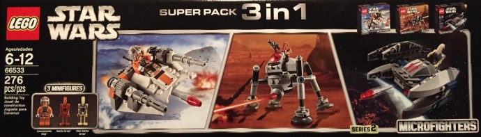 LEGO Produktset 66533-1 - Microfighter 3 in 1 Super Pack