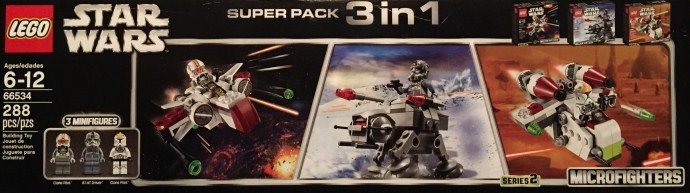 LEGO Produktset 66534-1 - Microfighter 3 in 1 Super Pack