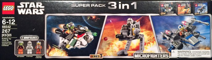 LEGO Produktset 66542-1 - Microfighters Super Pack 3 in 1