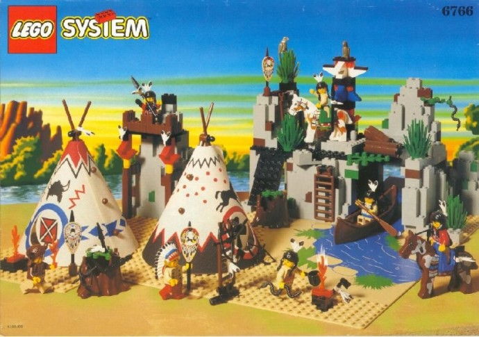 LEGO Produktset 6766-1 -  System Western 6766 Indianer Lager