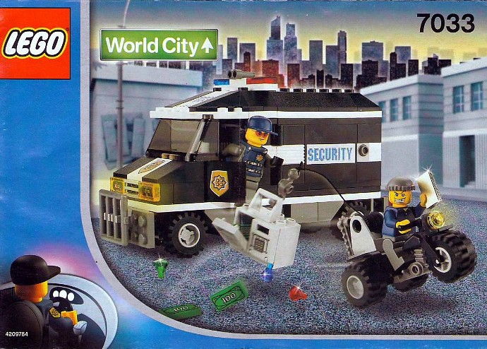 LEGO Produktset 7033-1 -  World City 7033 - Geldtransporter und Trike