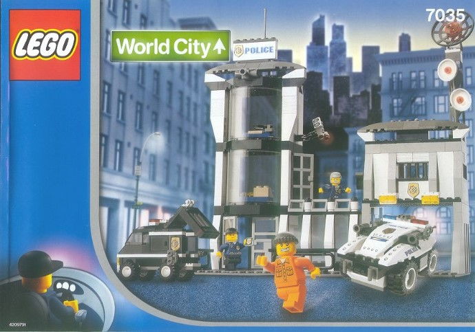 LEGO Produktset 7035-1 -  World City 7035 - Geheimdienst Hauptquartier