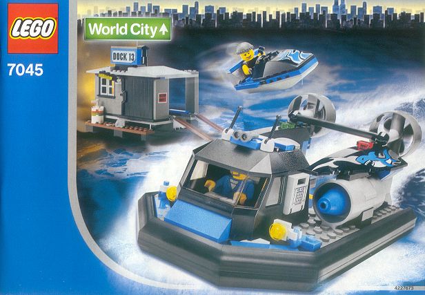 LEGO Produktset 7045-1 -  World City 7045 - Luftkissenboot mit Dock