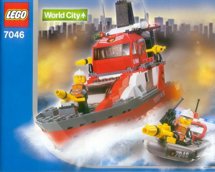 LEGO Produktset 7046-1 -  World City 7046 - Feuerwehrschiff