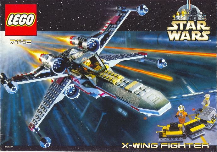 LEGO Produktset 7142-1 -  Star Wars 7142 - X-WING FIGHTER von 2002 - Classi