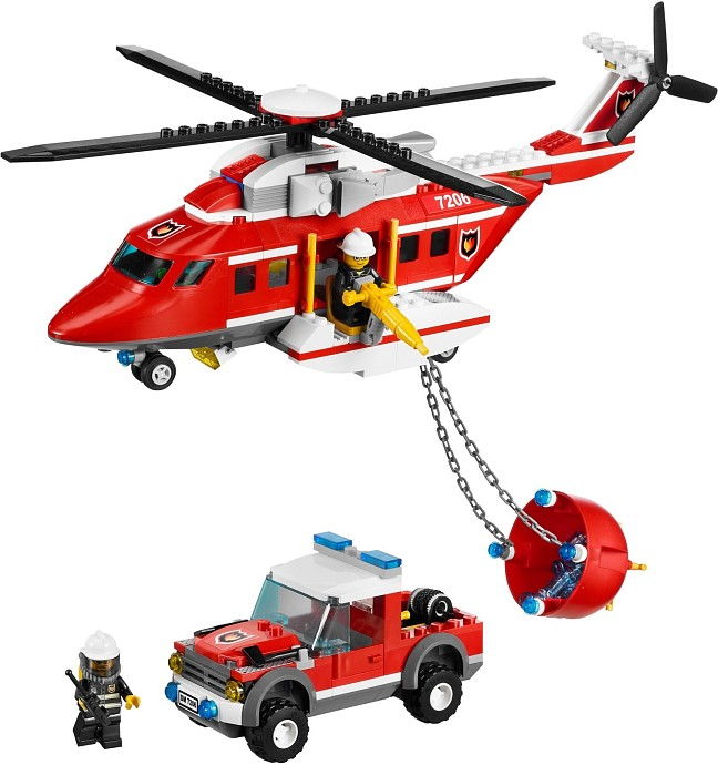 LEGO Produktset 7206-1 -  City 7206 - Feuerwehr-Helikopter