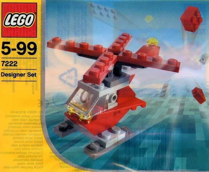 LEGO Produktset 7222-1 -  Creator: Rot Hubschrauber Setzen 7222 (Beutel)