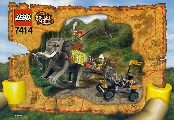 LEGO Produktset 7414-1 -  Orient Expedition 7414 - Elefanten-Treck