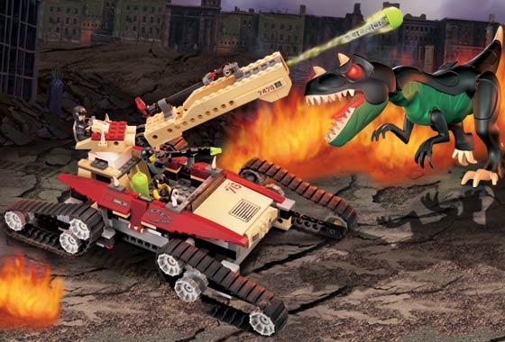 LEGO Produktset 7476-1 -   Dino Attack Iron Predator vs.T Rex 7476 [paralle
