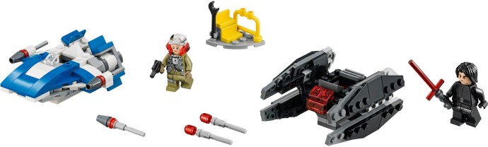 LEGO Produktset 75196-1 - A-Wing vs. TIE Silencer Microfighters