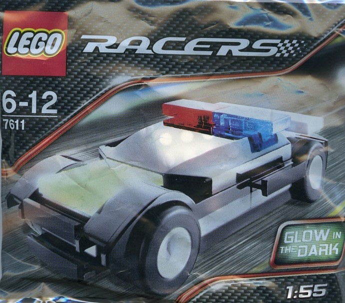 LEGO Produktset 7611-1 -  Racers: Polizei Auto 1:55 Glow Im Dark Setzen 761