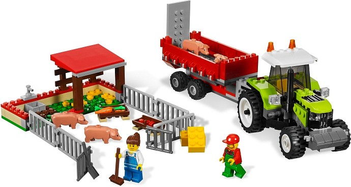 LEGO Produktset 7684-1 -  City 7684 - Ferkel-Gehege mit Traktor