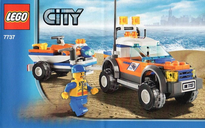 LEGO Produktset 7737-1 -  City 7737 - Geländewagen der Küstenwache mit Wass