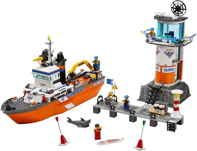 LEGO Produktset 7739-1 -  City 7739 - Rettungsschiff und Turm der Küstenwac