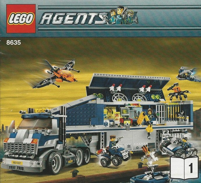 LEGO Produktset 8635-1 -  Agents 8635 - Mission 6: Mobile Kommandozentrale