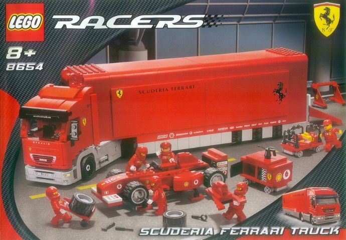 LEGO Produktset 8654-1 -  8654 Racers Scuderia Ferrari Truck