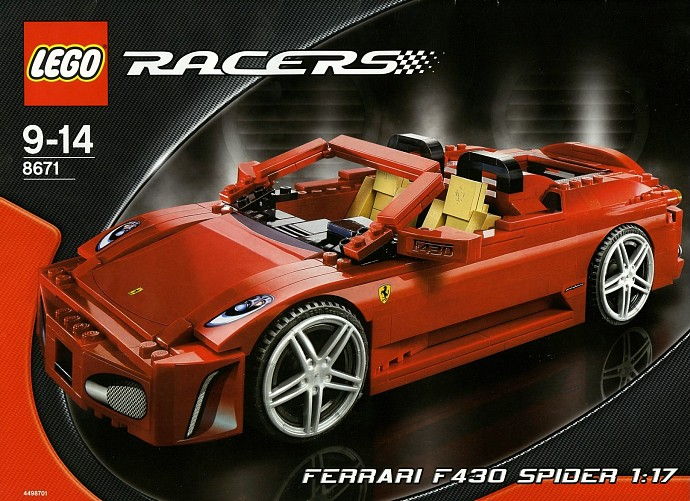 LEGO Produktset 8671-1 -  Racers  8671 - Ferrari 430 Spider 1:17