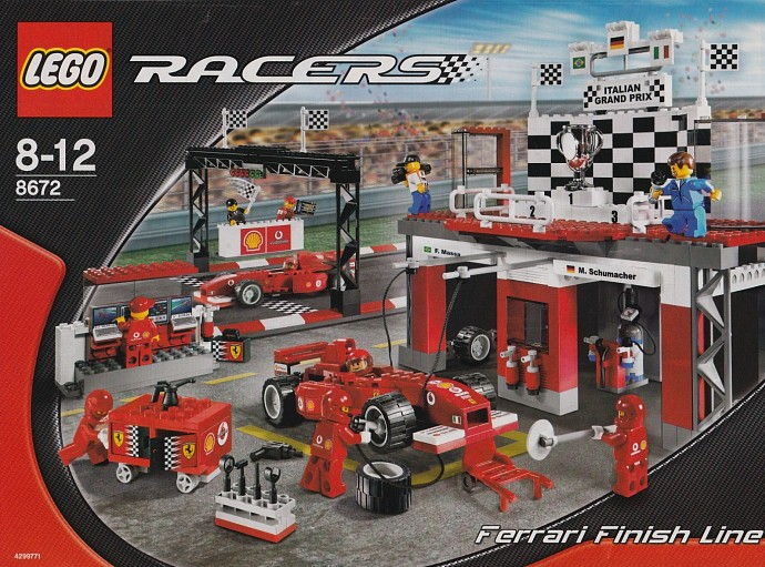 LEGO Produktset 8672-1 -  Racers  8672 Ferrari Zieleinfahrt