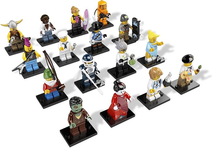 LEGO Produktset 8804-17 - LEGO Minifigures Series 4 - Complete