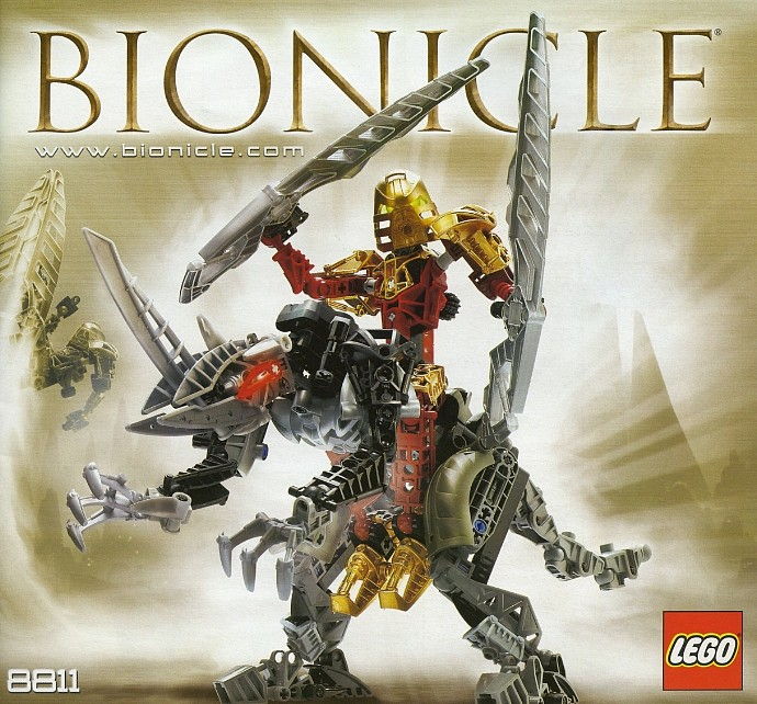 LEGO Produktset 8811-1 - Bionicle 8811 - Toa Lhikan & Kikanalo, 214 Teile