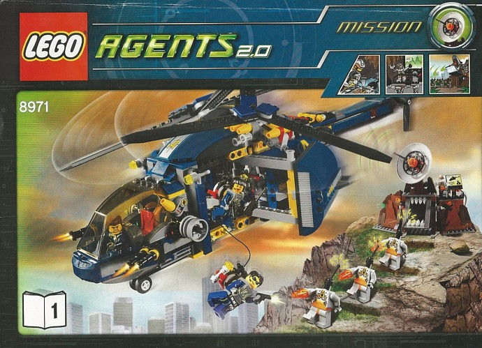 LEGO Produktset 8971-1 -  Agents 8971 - Bedrohung durch Kommandant Magma