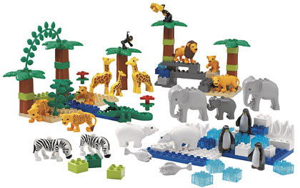 LEGO Produktset 9214-1 -  DUPLO Wildtiere Set 9214 - 121 Elemente für Kinde