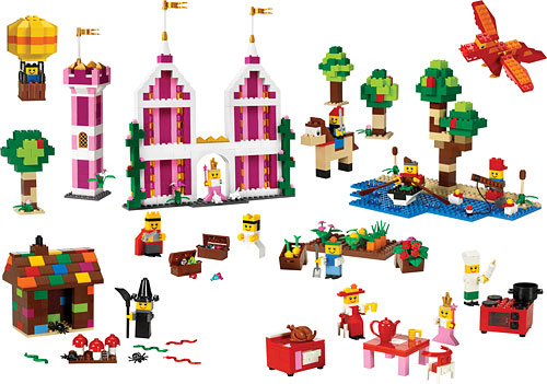 LEGO Produktset 9385-1 - ® Spezialsteine Haus und Garten 9385 Pink Orange H