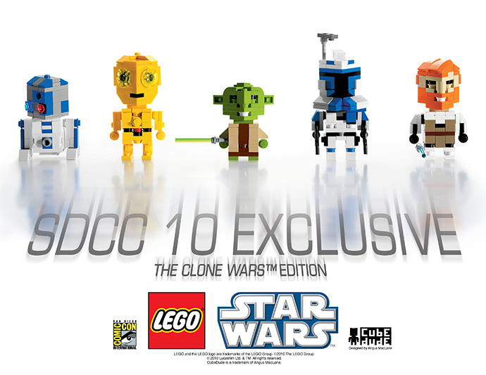 LEGO Produktset COMCON012-1 - San Diego Comic Con 2010 Exclusive - CubeDude - The Clone Wars Edition
