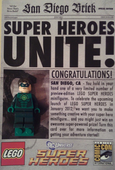 LEGO Produktset COMCON013-1 - Green Lantern (SDCC 2011 exclusive)